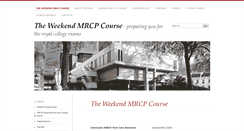 Desktop Screenshot of mrcpcourse.co.uk